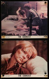 6s240 EXORCIST 2 8x10 mini LCs '74 William Friedkin, Max Von Sydow, Linda Blair, classic horror!