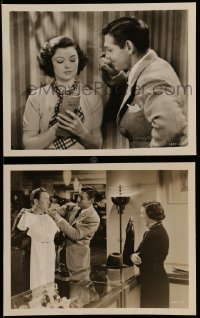 6s978 TEST PILOT 2 8x10 stills '38 great images of Clark Gable, Myrna Loy & Spencer Tracy!
