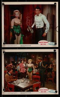 6s219 BUS STOP 3 color 8x10 stills '56 sexy Marilyn Monroe in showgirl outfit, Don Murray!