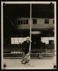6s849 HERE COMES THE NAVY 3 candid 8x10 stills '34 James Cagney at Moffett Field during production!