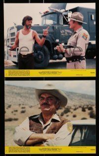 6s053 CONVOY 8 8x10 mini LCs '78 trucker Kris Kristofferson & sexy Ali McGraw, Sam Peckinpah!