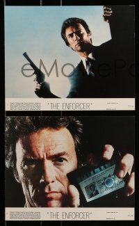 6s060 ENFORCER 8 8x10 mini LCs '76 great images of Clint Eastwood as Dirty Harry & Tyne Daly!