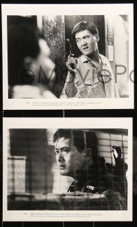 6s642 HARD BOILED 6 8x10 stills '93 John Woo, great image of Chow Yun-Fat holding gun and baby!
