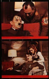 6s071 HITLER: THE LAST TEN DAYS 8 8x10 mini LCs '73 Alec Guinness as Adolf, Kunstmann as Eva Braun!