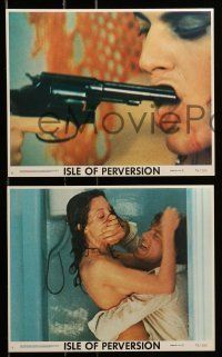 6s076 ISLE OF PERVERSION 8 8x10 mini LCs '76 Ta paidia tou Diavolou, wild horror images!