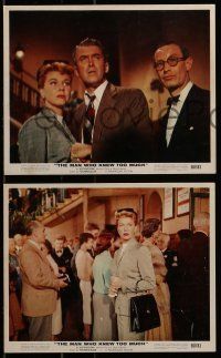6s190 MAN WHO KNEW TOO MUCH 5 color 8x10 stills '56 James Stewart & Doris Day, Alfred Hitchcock!