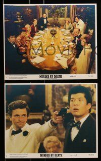 6s140 MURDER BY DEATH 7 8x10 mini LCs '76 David Niven, Peter Falk, Maggie Smith, Peter Sellers!
