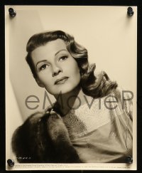 6s731 RITA HAYWORTH 5 8x10 stills '56 stunningly gorgeous, great images wearing fur and more!