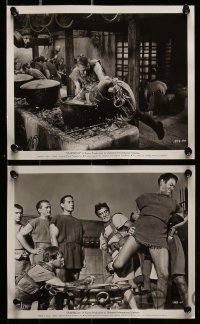 6s554 SPARTACUS 8 8x10 stills '60 images of Kirk Douglas, Laurence Olivier, gladiators in revolt!