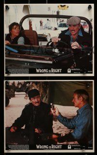 6s120 WRONG IS RIGHT 8 8x10 mini LCs '82 TV reporter Sean Connery, Robert Conrad, Katharine Ross!