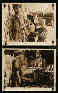 6s564 YESTERDAY'S ENEMY 8 8x10 stills '59 Val Guest, Stanley Baker, Hammer WWII, War is Hell!
