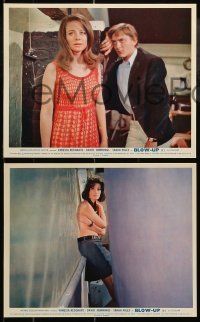 6s177 BLOW-UP 5 color English FOH LCs '67 Antonioni, c/u of David Hemmings with pretty Sarah Miles!
