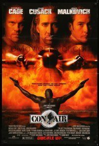 6t186 CON AIR DS 1sh '97 cool image of Nicholas Cage, John Cusack, John Malkovich!