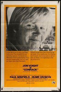 6t189 CONRACK 1sh '74 great close portrait of dedicated teacher Jon Voight, from Pat Conroy novel!
