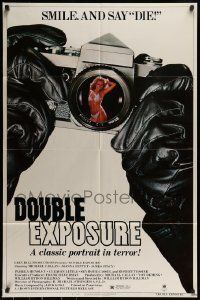 6t250 DOUBLE EXPOSURE 1sh '82 Michael Callan, Joanna Pettet, smile and say die!