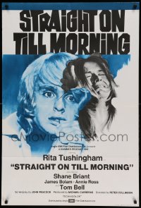 6t836 STRAIGHT ON TILL MORNING English 1sh '72 Rita Tushingham, English Hammer horror!