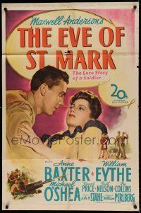 6t267 EVE OF ST. MARK 1sh '44 lovers Anne Baxter & William Eythe are separated by World War II!