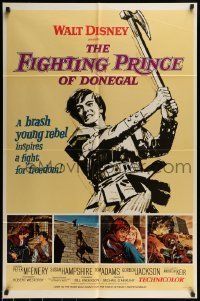 6t287 FIGHTING PRINCE OF DONEGAL style A 1sh '66 Disney, reckless young rebel rocks an empire!