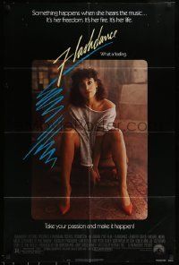 6t297 FLASHDANCE 1sh '83 sexy dancer Jennifer Beals, take your passion and make it happen!