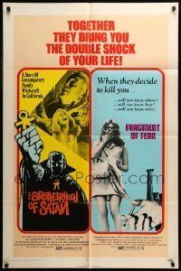 6t308 FRAGMENT OF FEAR/BROTHERHOOD OF SATAN 1sh '71 double shock of your life!