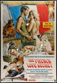 6t315 FRENCH LOVE SECRET 1sh '74 for the first time, the French sex secret revealed!