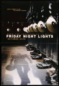 6t319 FRIDAY NIGHT LIGHTS teaser DS 1sh '04 Texas high school football, cool image of locker room!