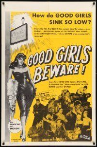 6t352 GOOD GIRLS BEWARE 1sh '60 how do bad girls sink so low, being innocent isn't enough!