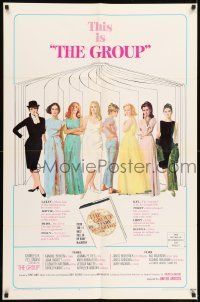 6t363 GROUP style B 1sh '66 Candice Bergen, Joan Hackett, Elizabeth Hartman, Jessica Walter & more!