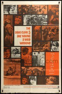 6t382 HAVING A WILD WEEKEND 1sh '65 John Boorman rock & roll comedy, great photo montage!