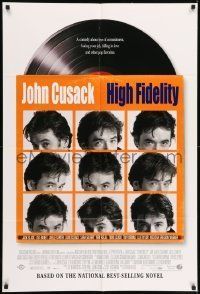 6t393 HIGH FIDELITY DS 1sh '00 John Cusack, great record album & sleeve design!