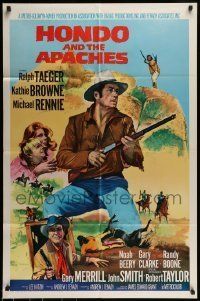 6t399 HONDO & THE APACHES int'l 1sh '67 Ralph Taeger, Kathie Browne, Noah Beery!