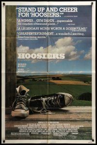6t403 HOOSIERS 1sh '86 best basketball movie ever, Gene Hackman, Dennis Hopper!