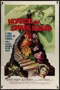 6t407 HORROR ON SNAPE ISLAND 1sh '72 a night of pleasure becomes a night of terror, lighthouse art