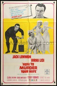 6t418 HOW TO MURDER YOUR WIFE style A 1sh '65 Jack Lemmon, Virna Lisi, the most sadistic comedy!