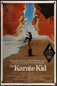 6t466 KARATE KID 1sh '84 Pat Morita, Ralph Macchio, teen martial arts classic!