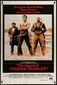 6t498 LEGEND OF NIGGER CHARLEY int'l 1sh '72 slave to outlaw Fred Williamson ain't running no more!
