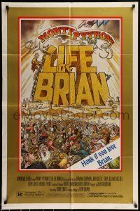 6t503 LIFE OF BRIAN style B 1sh '79 Monty Python, best different art by William Stout!