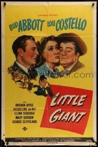 6t507 LITTLE GIANT 1sh '46 Bud Abbott & Lou Costello sell vaccuum cleaners!