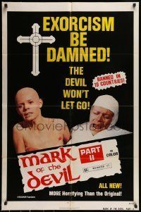 6t559 MARK OF THE DEVIL 2 1sh '74 banned in 19 countries, more horrifying than the original!