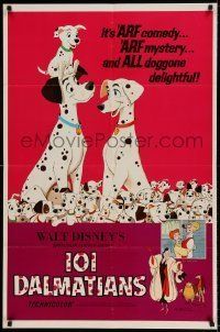 6t654 ONE HUNDRED & ONE DALMATIANS 1sh R72 most classic Walt Disney canine family cartoon!