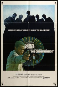 6t661 ORGANIZATION 1sh '71 close up of Sidney Poitier as Mr. Tibbs, an honest cop with guts!