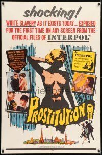 6t715 PROSTITUTION 1sh '65 shameful story of worldwide white slavery as it exists today!