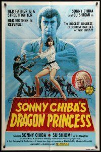 6t818 SONNY CHIBA'S DRAGON PRINCESS 1sh '76 her father is a streetfighter, her mother is revenge!
