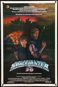 6t822 SPACEHUNTER ADVENTURES IN THE FORBIDDEN ZONE 1sh '83 art of Molly Ringwald, Peter Strauss!