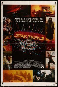 6t827 STAR TREK II 1sh '82 The Wrath of Khan, Leonard Nimoy, William Shatner, sci-fi sequel!