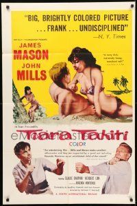 6t898 TIARA TAHITI 1sh '63 James Mason, John Mills, sexy Rosenda Monteros!