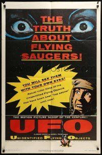 6t934 UFO 1sh '56 the truth about unidentified flying objects & flying saucers!