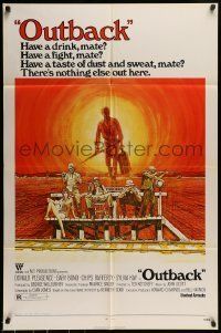 6t953 WAKE IN FRIGHT 1sh '71 Ted Kotcheff Australian Outback creepy cult classic!
