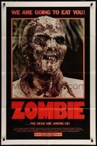 6t999 ZOMBIE 1sh '80 Zombi 2, Lucio Fulci classic, gross c/u of undead, we are going to eat you!