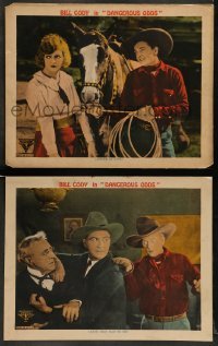 6w899 DANGEROUS ODDS 2 LCs '25 cowboy Bill Cody is sparkling with vim and vigor, Eileen Sedgwick!